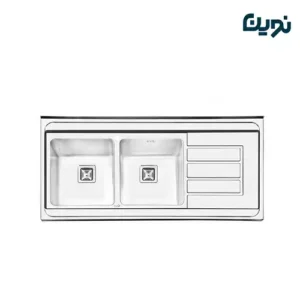 سینک ظرفشویی استیل البرز کد 1062