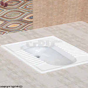 توالت زمینی چینی کرد مدل آزالیا ریم بسته
